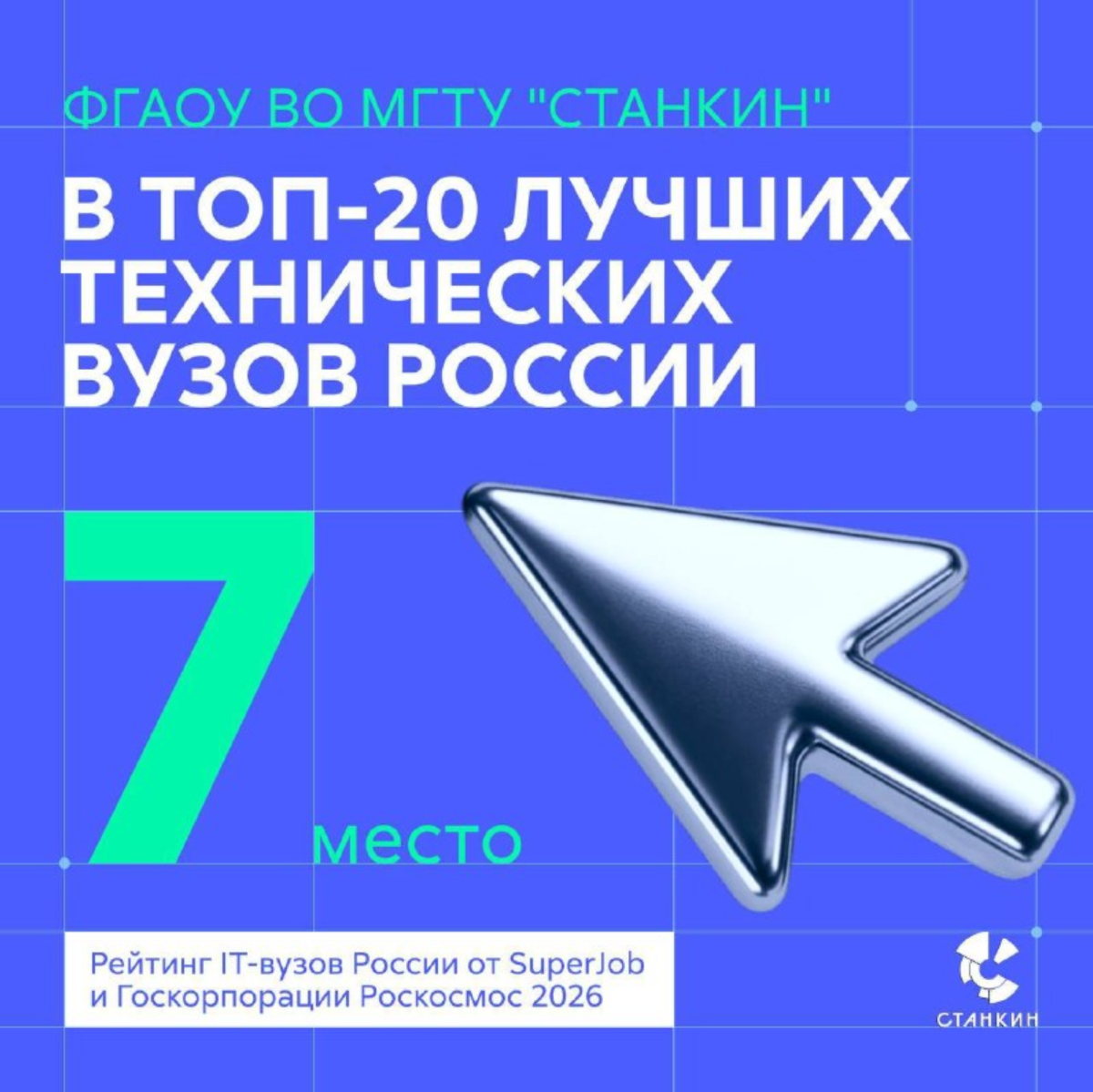 СТАНКИН в ТОПе! 